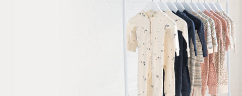 Organic cotton kids pajama sets in various prints and colors for comfortable sleep