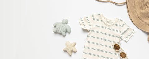Vacation baby clothes in organic cotton - comfortable summer outfits for travel
