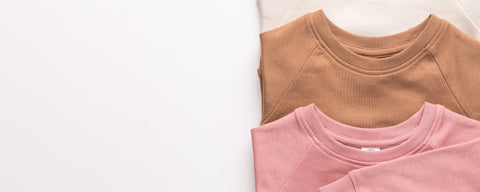 Organic cotton Portland pullovers for babies and kids in various colors and patterns