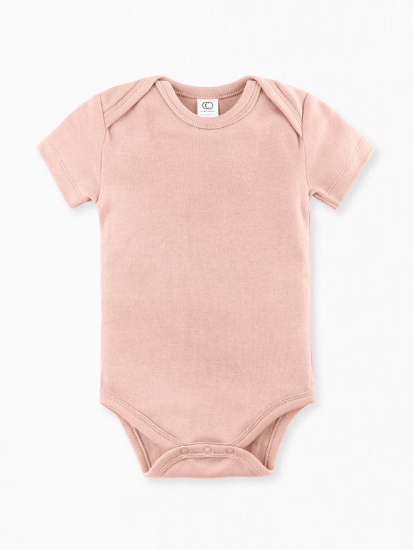Classic Short Sleeve Bodysuit Baby : One Pieces : Bodysuits : Short Sleeves Colored Organics Baby Short Sleeve Bodysuit - Girl & Boy - Organic