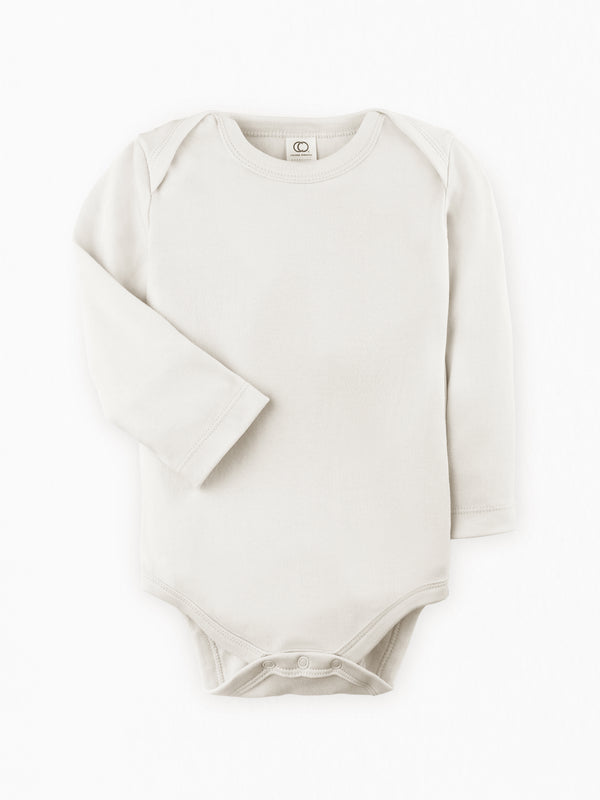 Classic Long Sleeve Bodysuit Baby : One Pieces : Bodysuits : Long Sleeves Colored Organics Organic Cotton Long Sleeve Baby Bodysuit | Colored Organics®