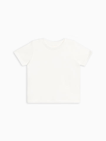Classic Short Sleeve Tee - Coconut Baby-Kids : Tops : Shirts : Short Sleeves KENDI by Colored Organics Baby Classic Short Sleeve Tee - Coconut | Colored Organics®