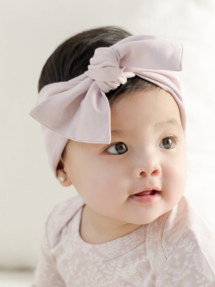 Hattie Bow Wrap Baby : Accessories : Bows : Headbands Colored Organics Organic Cotton Baby and Kids Bow Wrap