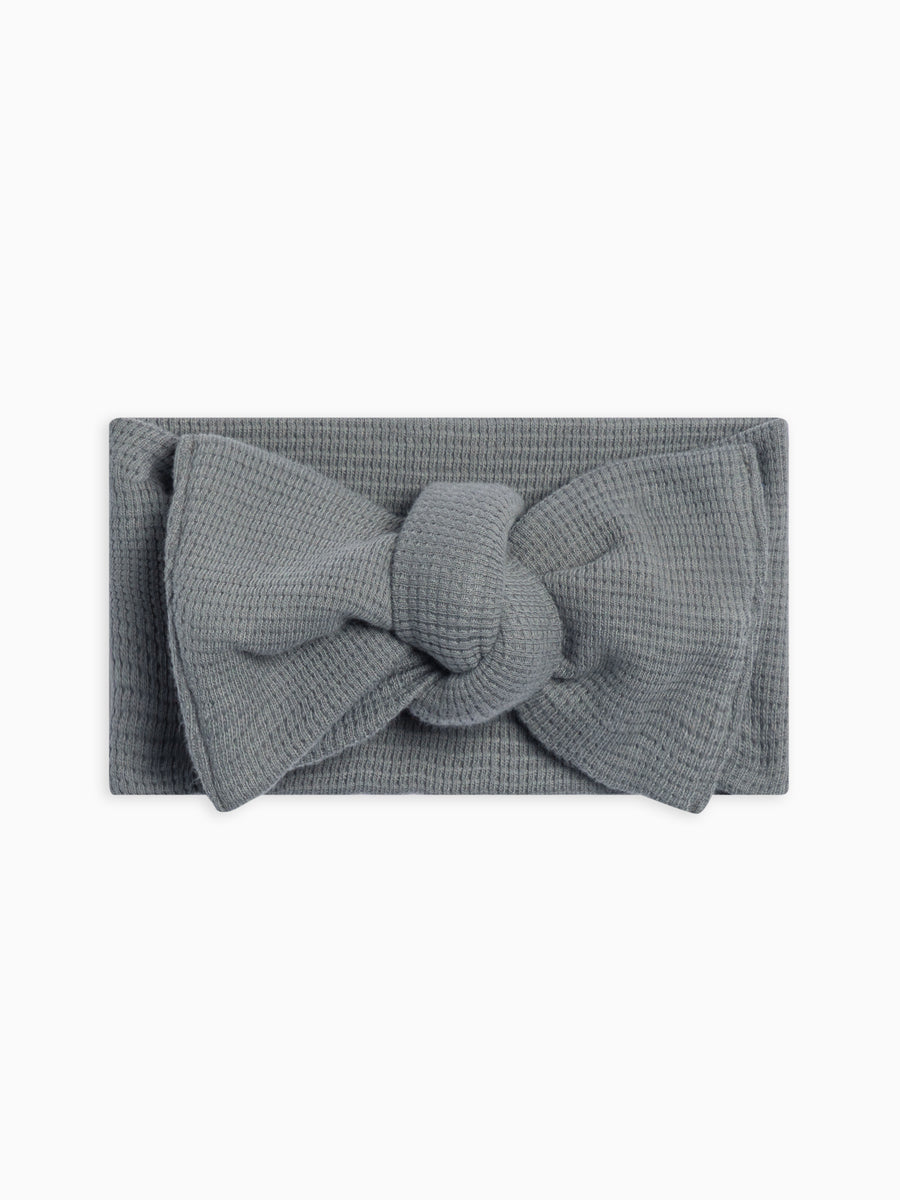 Waffle Bow Wrap Baby : Accessories : Bows : Headbands Kendi Organic Cotton Baby and Kids Waffle Bow Wrap