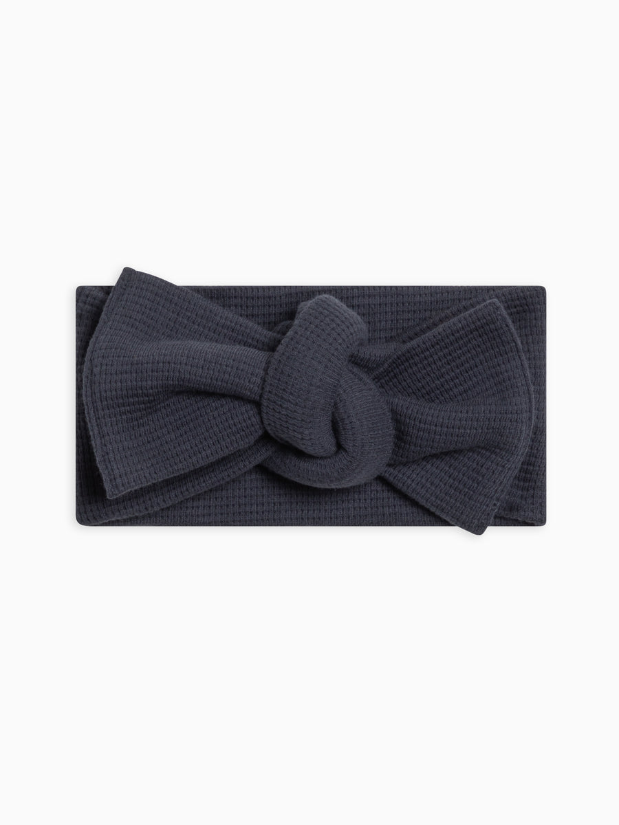 Waffle Bow Wrap Baby : Accessories : Bows : Headbands Kendi Organic Cotton Baby and Kids Waffle Bow Wrap