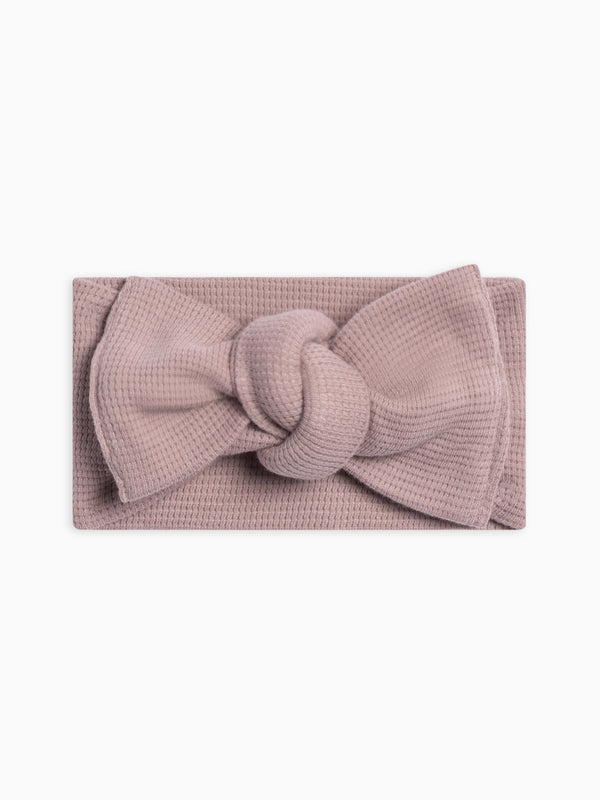 Waffle Bow Wrap Baby : Accessories : Bows : Headbands Kendi Organic Cotton Baby and Kids Waffle Bow Wrap