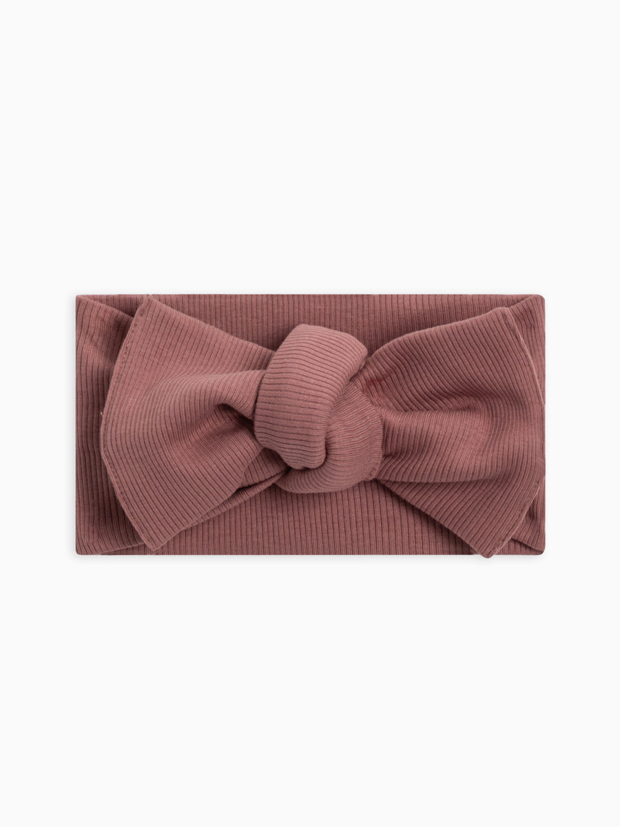 Ribbed Bow Wrap Baby : Accessories : Bows : Headbands Colored Organics Organic Cotton Baby Ribbed Bow Wrap