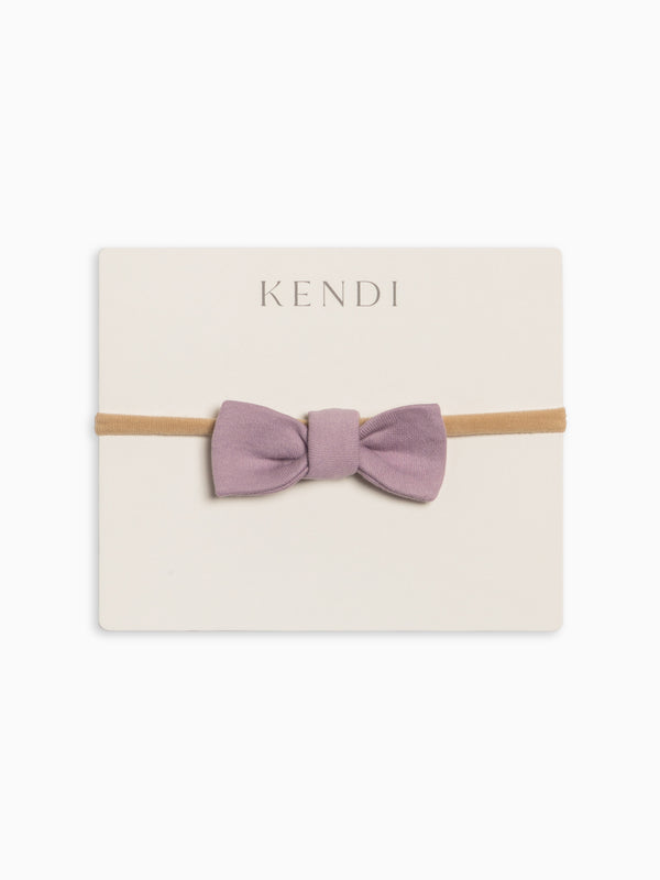 Cotton Dainty Bow - Fog