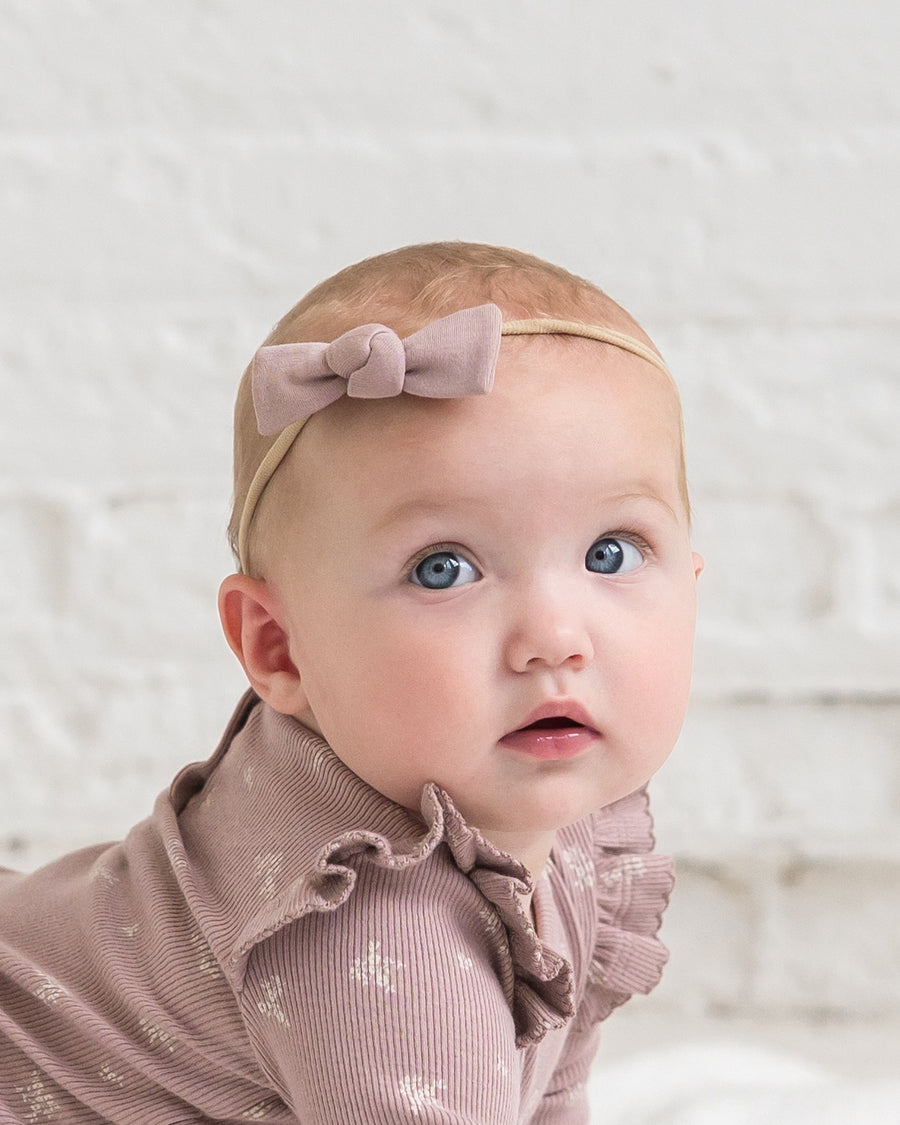 Cotton Dainty Bow Baby : Accessories : Bows : Headbands Colored Organics Organic Cotton Cotton Dainty Bow for Newborn and Baby - Girl & Boy