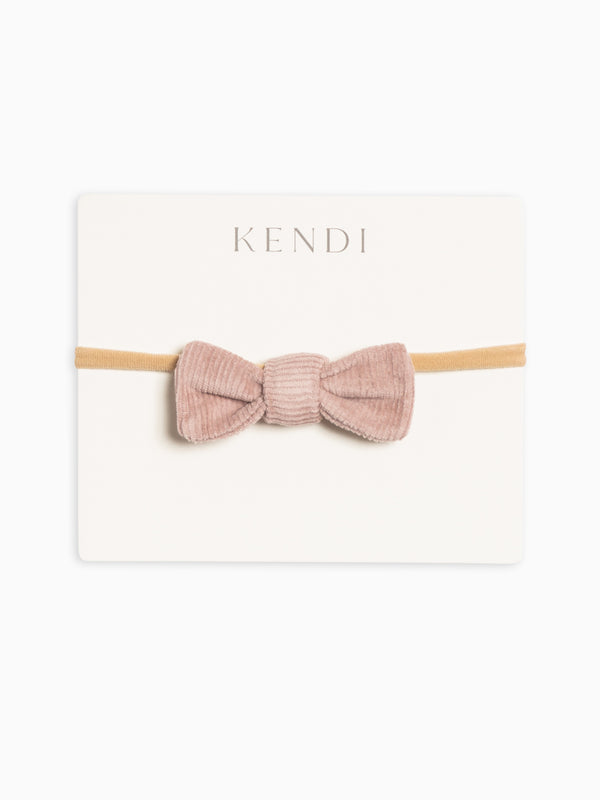 Corduroy Dainty Bow Baby : Accessories : Bows : Headbands Kendi Organic Cotton Baby and Kids Corduroy Dainty Bow