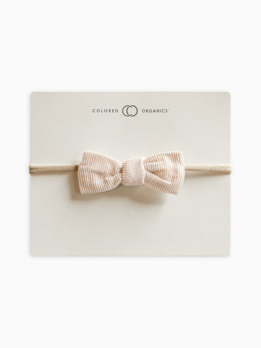 Corduroy Dainty Bow Baby : Accessories : Bows : Headbands Colored Organics Organic Cotton Baby and Kids Corduroy Dainty Bow
