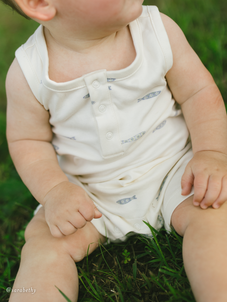 Nile Romper Baby : One Pieces : Rompers : Tanks Colored Organics Organic Cotton Baby Nile Romper