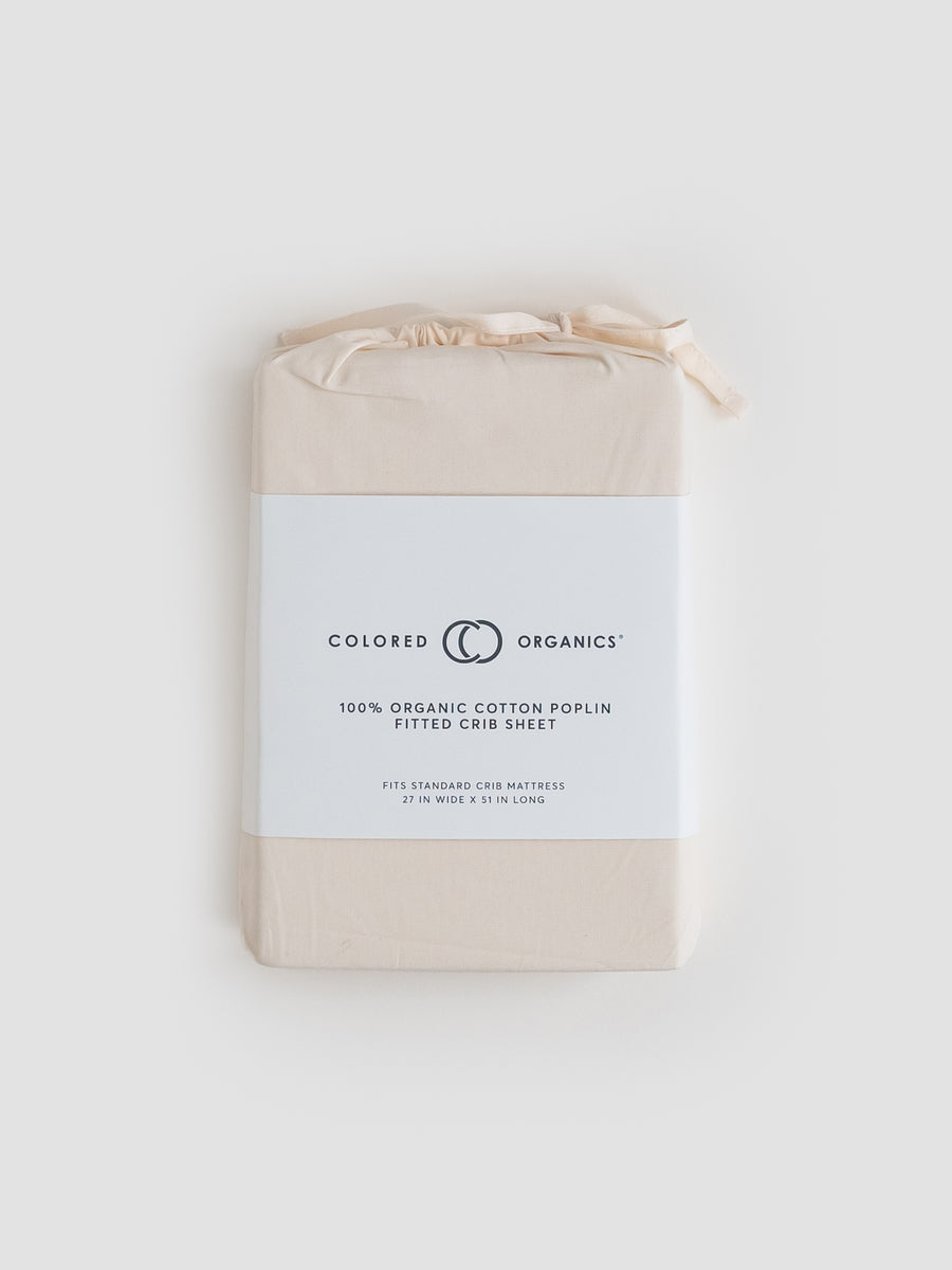 Poplin Fitted Crib Sheet Baby : Nursery : Bedding Colored Organics Organic Cotton Poplin Fitted Crib Sheet