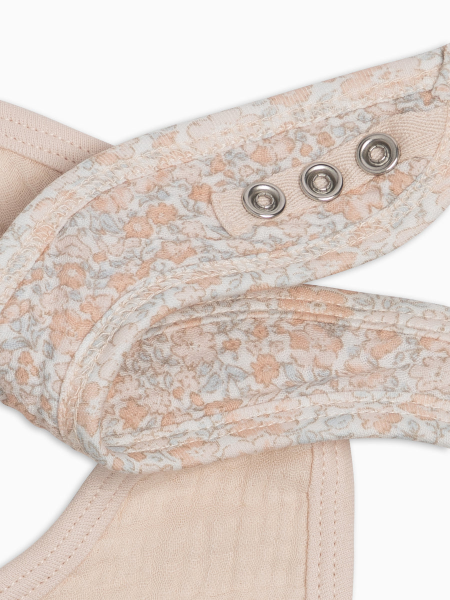 2-Pack Muslin Bibs - Belmont Floral + Shell