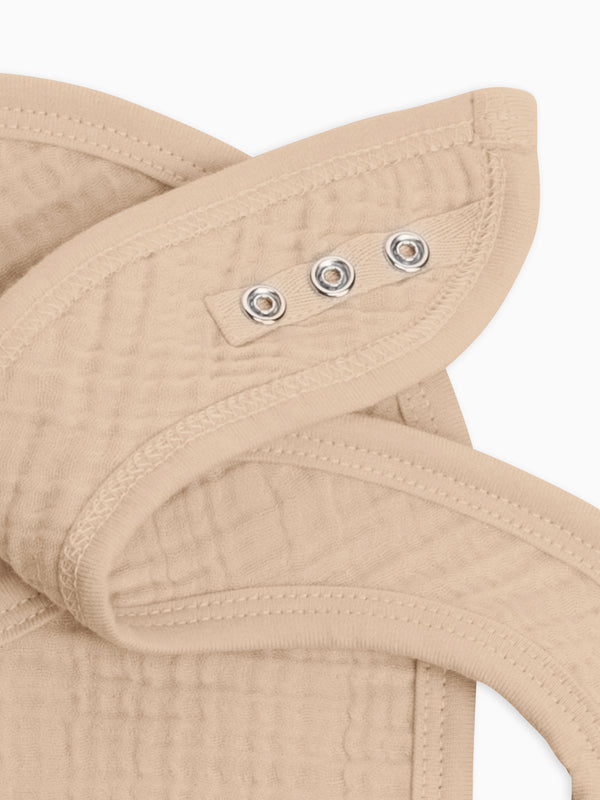 2-Pack Muslin Bibs Baby : Gear : Bibs : Feeding Colored Organics Organic Baby 2-Pack Muslin Bibs