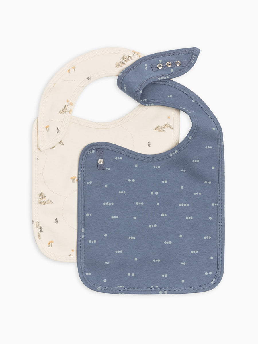 2-Pack Bibs Baby : Gear : Bibs : Feeding Colored Organics Organic Cotton 2-Pack Bandana Bibs for Newborn and Baby - Girl & Boy