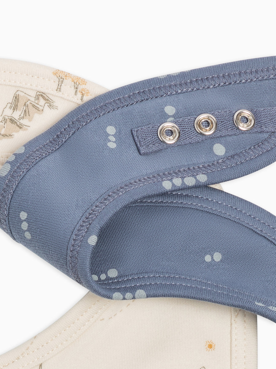 2-Pack Bibs Baby : Gear : Bibs : Feeding Colored Organics Organic Cotton 2-Pack Bandana Bibs for Newborn and Baby - Girl & Boy