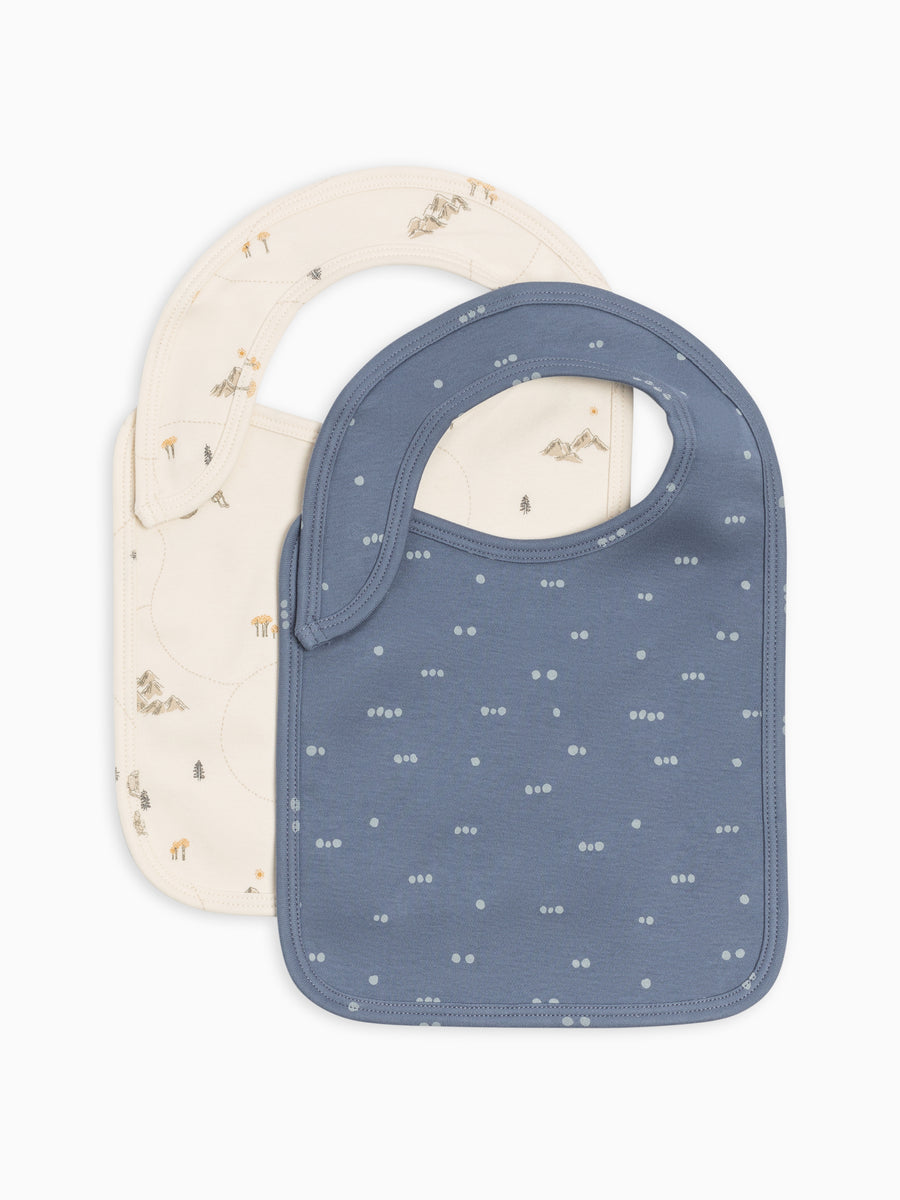 2-Pack Bibs Baby : Gear : Bibs : Feeding Colored Organics Organic Cotton 2-Pack Bandana Bibs for Newborn and Baby - Girl & Boy