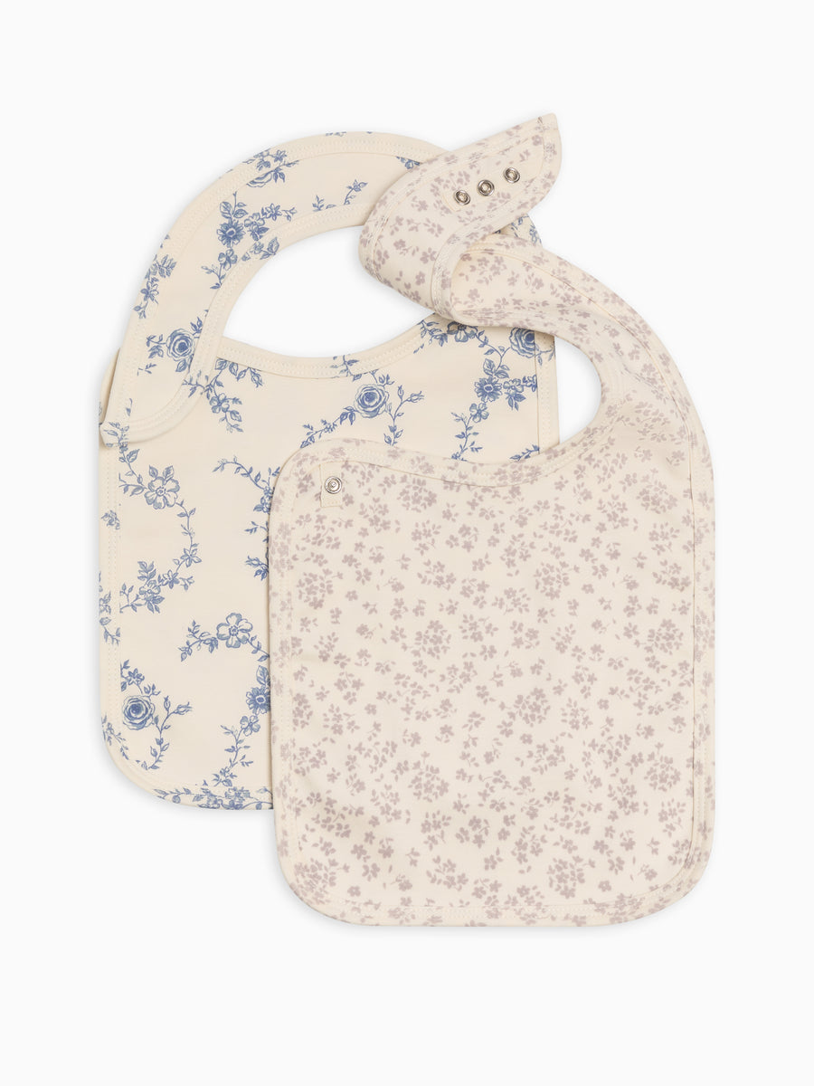 2-Pack Bibs Baby : Gear : Bibs : Feeding Colored Organics Organic Cotton Baby 2-Pack Bibs