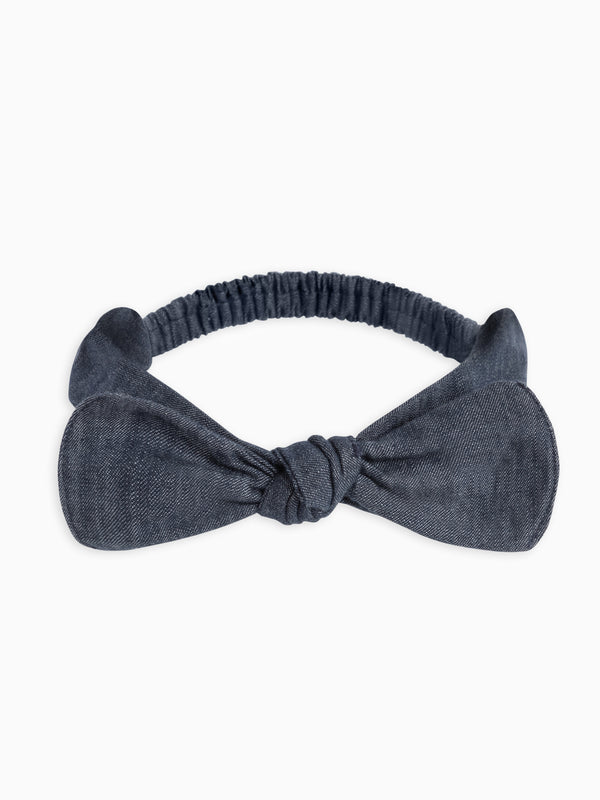 Chambray Bow Headband
