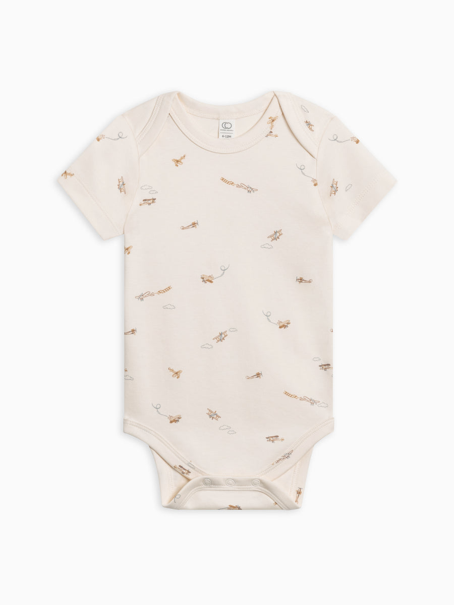 Afton Bodysuit Sale : Baby : One Pieces : Bodysuits : Short Sleeves Colored Organics Organic Cotton Baby Afton Bodysuit