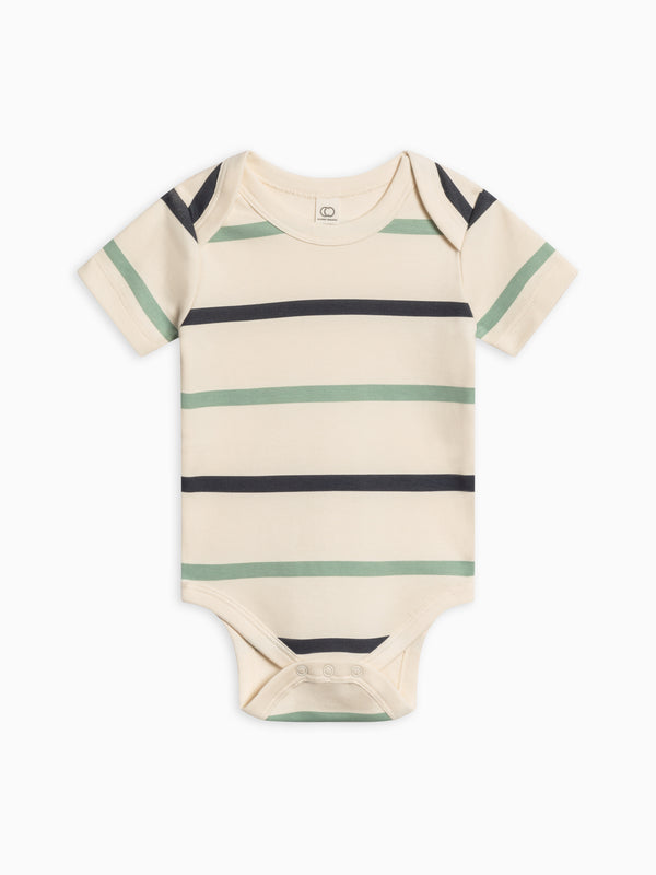 Afton Bodysuit Baby : One Pieces : Bodysuits : Short Sleeves Colored Organics Organic Cotton Baby Afton Bodysuit