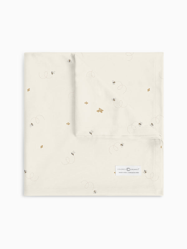 Swaddle Blanket | Bee / Pewter