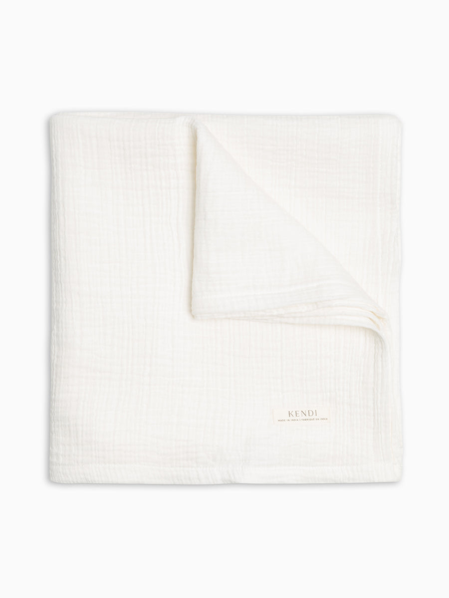 Muslin Swaddle Blanket - Coconut