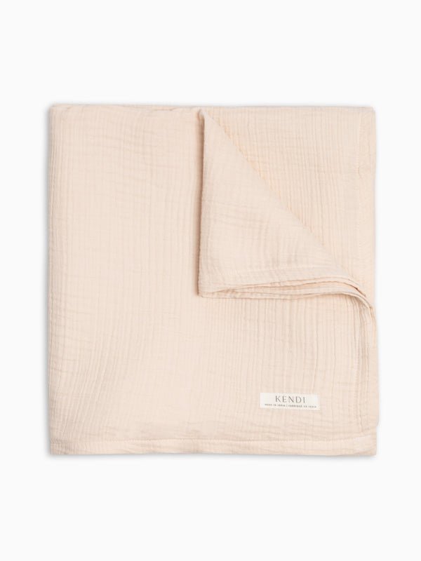 Muslin Swaddle Blanket - Shell