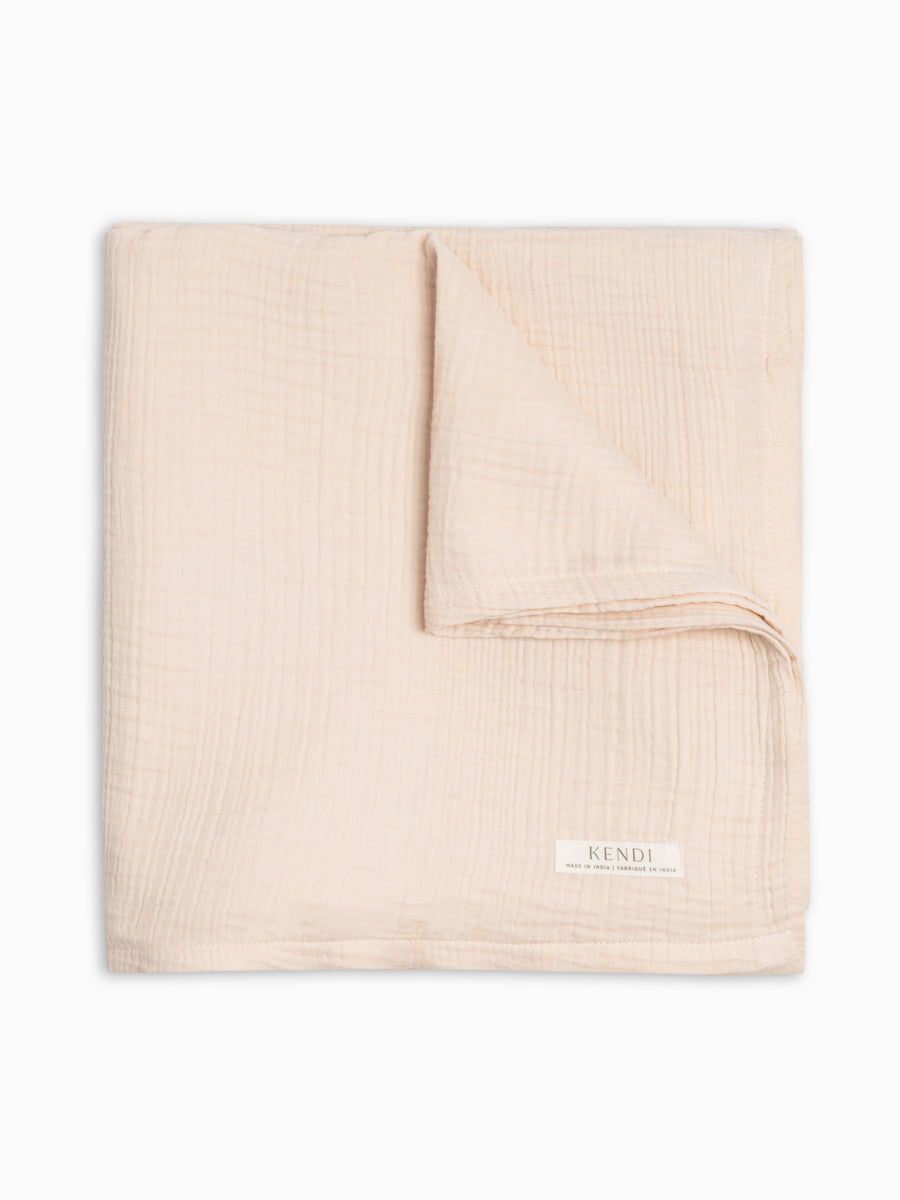 Muslin Swaddle Blanket - Shell