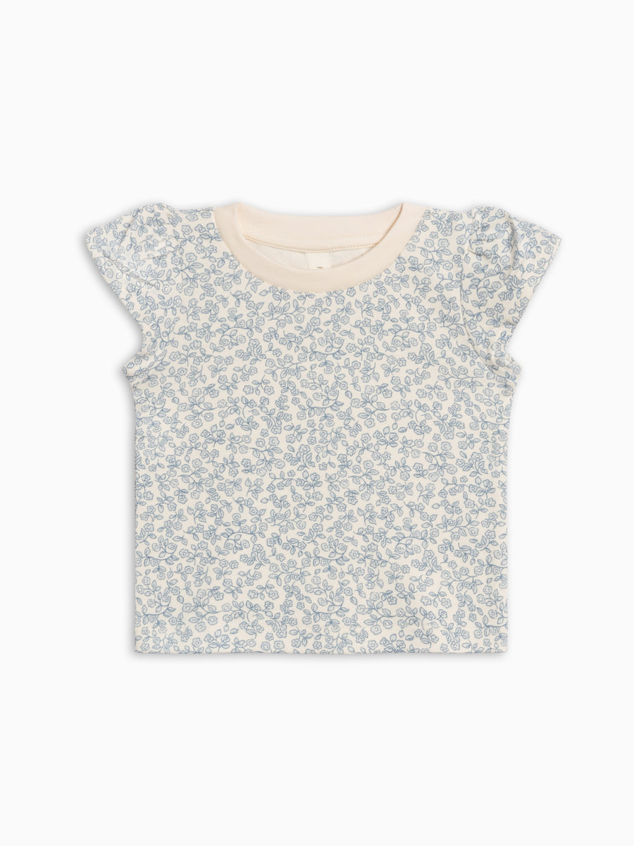 Pearl Petal Sleeve Tee - Regatta