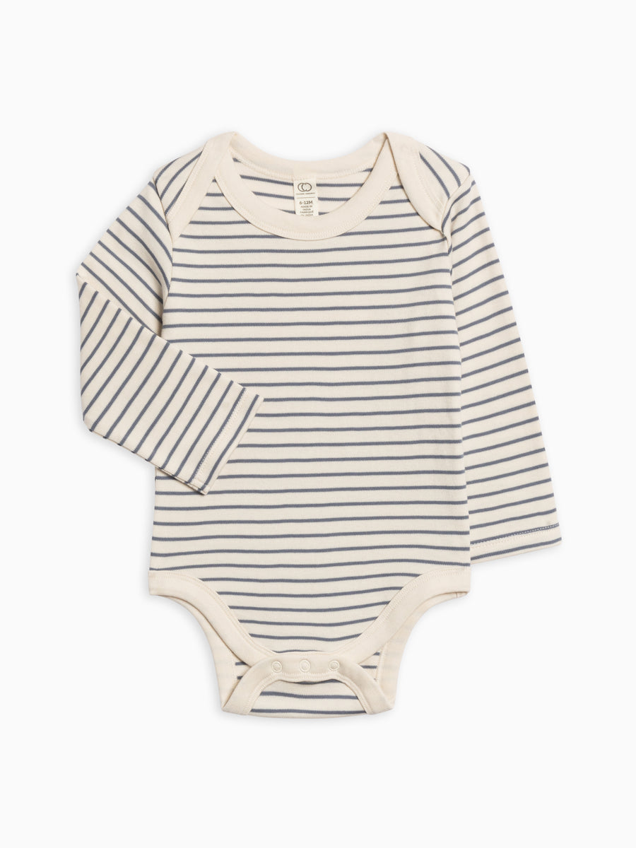 River Bodysuit Baby : One Pieces : Bodysuits : Long Sleeves Colored Organics Organic Cotton River Long Sleeve Bodysuit for Newborn and Baby - Girl & Boy