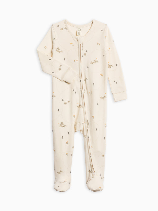 Peyton Zipper Sleeper Sale : Baby : One Pieces : Sleepers : Long Sleeves Colored Organics Peyton Zipper Sleeper for Baby | Colored Organics®
