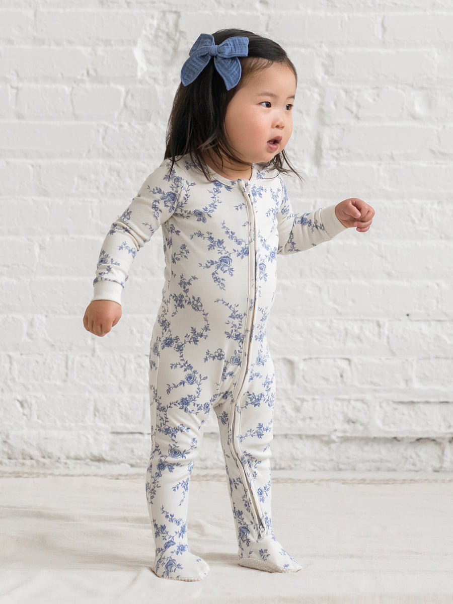 Peyton Zipper Sleeper Baby : One Pieces : Sleepers : Long Sleeves Colored Organics Organic Cotton Baby and Kids 2-Piece Short Sleeve Jammie Set