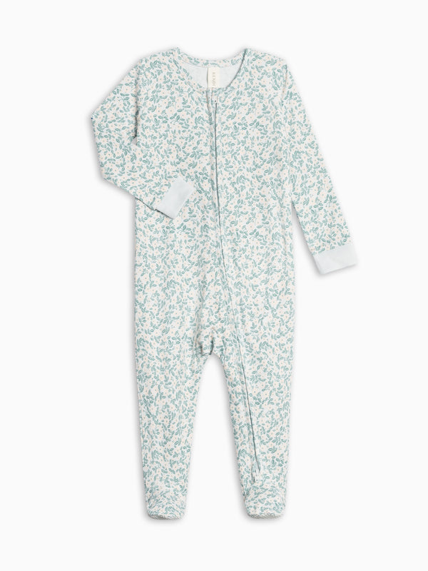 Peyton Zipper Sleeper - Arbor Floral / Powder + Shell