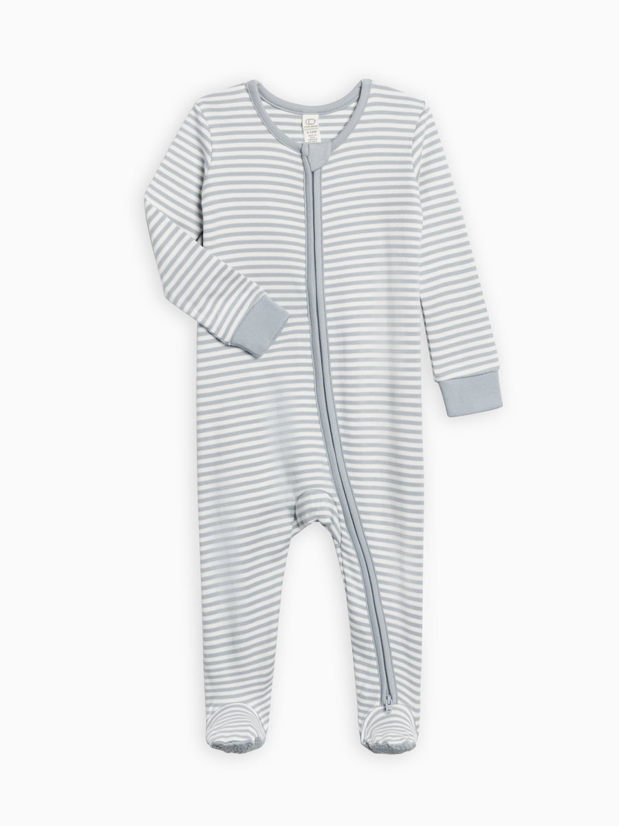 Peyton Zipper Sleeper Sale : Baby : One Pieces : Sleepers : Long Sleeves Colored Organics Organic Cotton Peyton Zipper Sleeper for Newborn and Baby - Girl & Boy