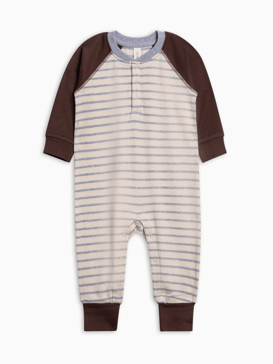 Brix Henley Romper - Woodford