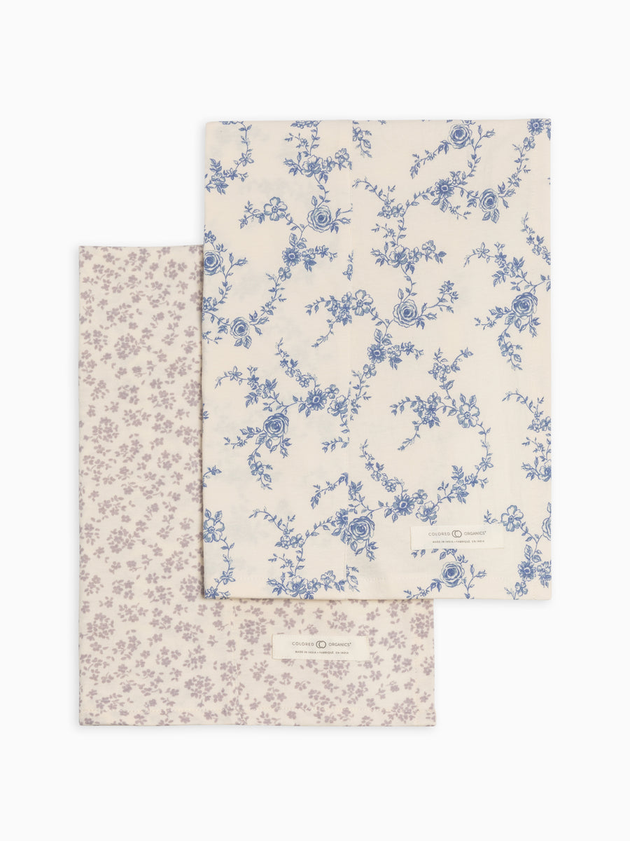 2-Pack Burp Cloths Baby : Gear : Burp Cloths : Feeding Colored Organics Organic Cotton Baby 2-Pack Burp Cloths