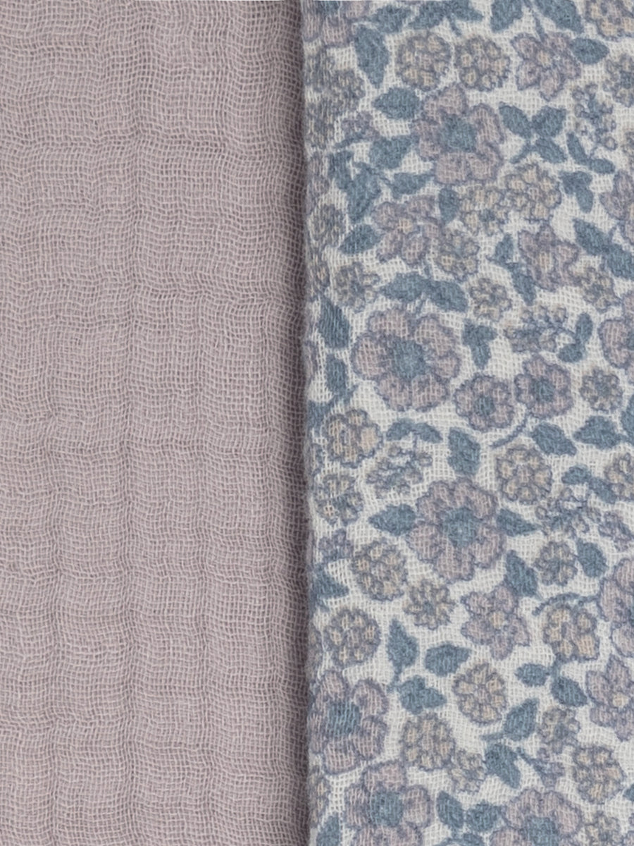 2-Pack Muslin Burp Cloths Baby : Gear : Burp Cloths : Feeding Kendi Organic Cotton Baby 2-Pack Muslin Burp Cloths