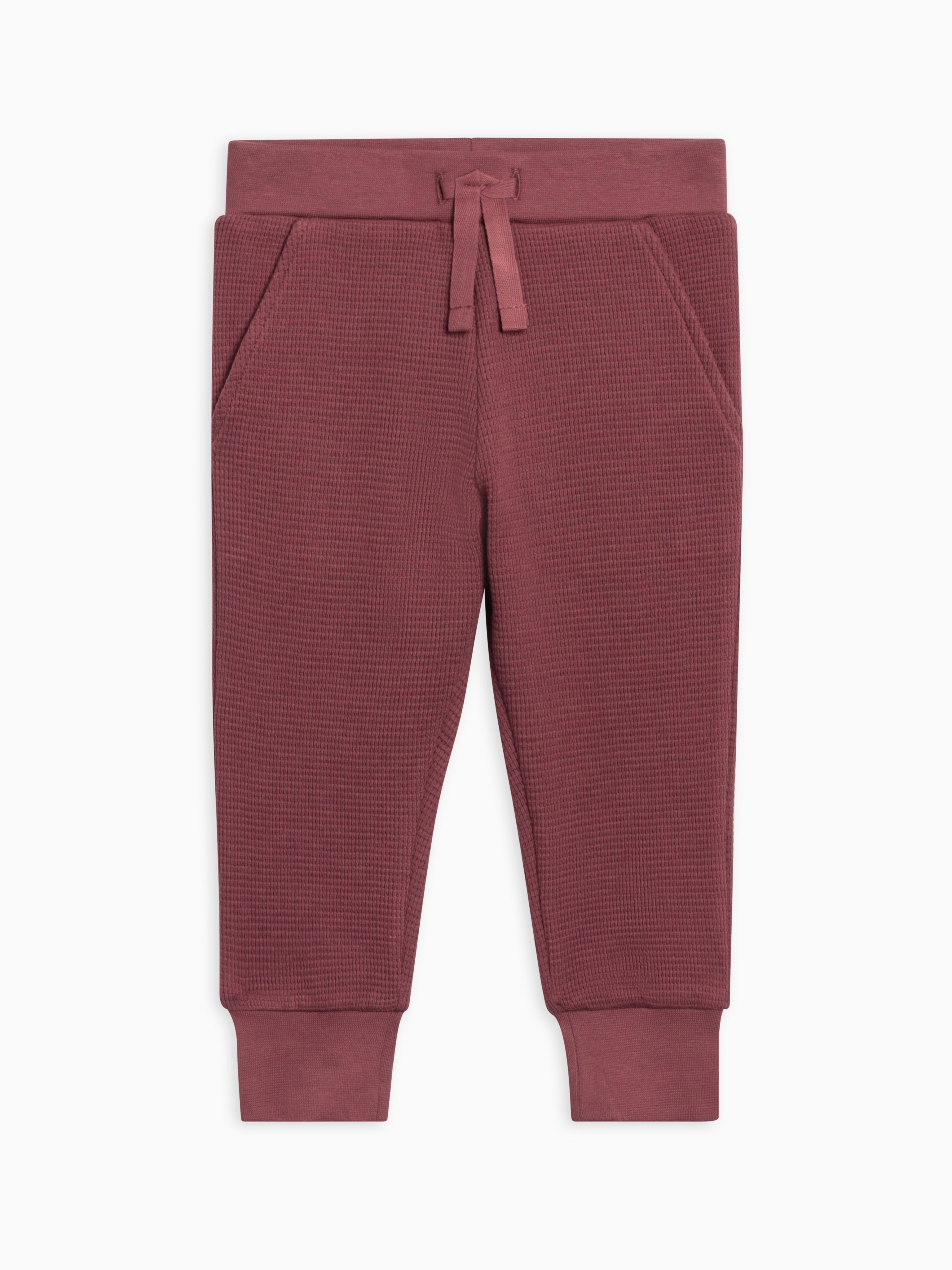 Colored Organics Nelson Waffle Knit Jogger Heather Oat 6 12M