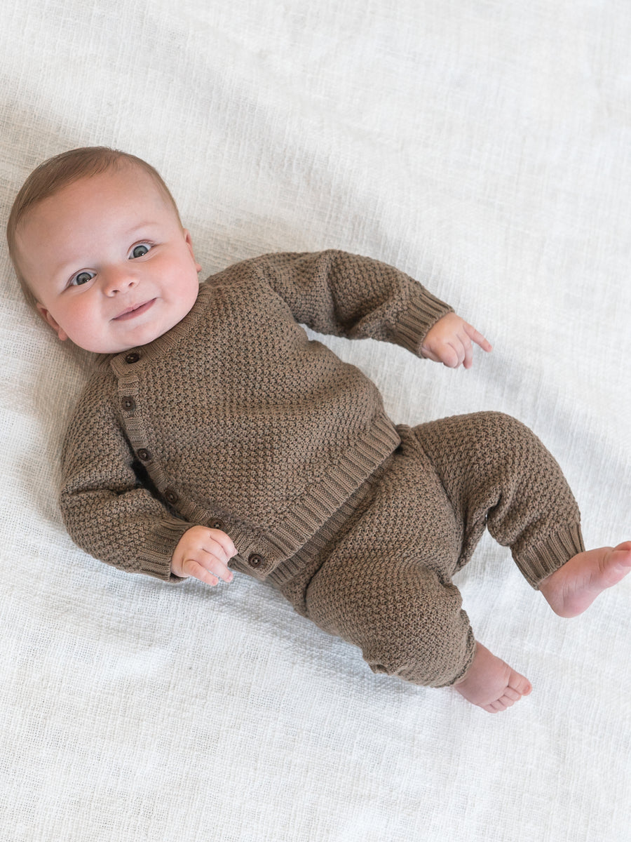 Frankie Seed Stitch Sweater Knit Kimono Top Sale : Baby : Tops : Long Sleeve : Sweaters Kendi Organic Cotton Baby Frankie Seed Stitch Sweater Knit Kimono Top