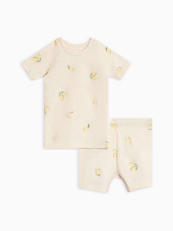 2-Piece Short Sleeve Jammie Set Baby-Kids : Jammie : Short Sleeves Colored Organics Organic Cotton Baby and Kids 2-Piece Short Sleeve Jammie Set