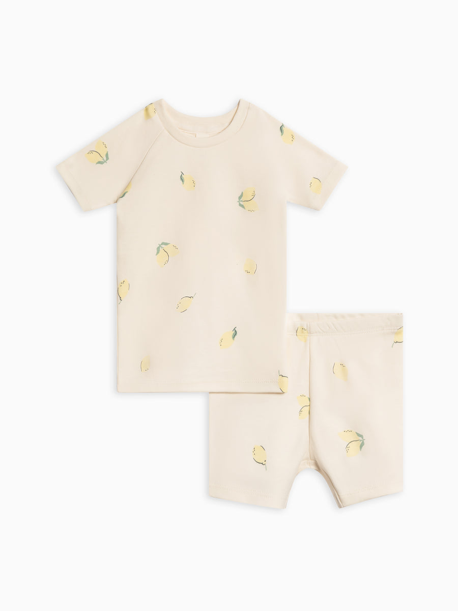 2-Piece Short Sleeve Jammie Set Baby-Kids : Jammie : Short Sleeves Colored Organics Organic Cotton Baby and Kids 2-Piece Short Sleeve Jammie Set