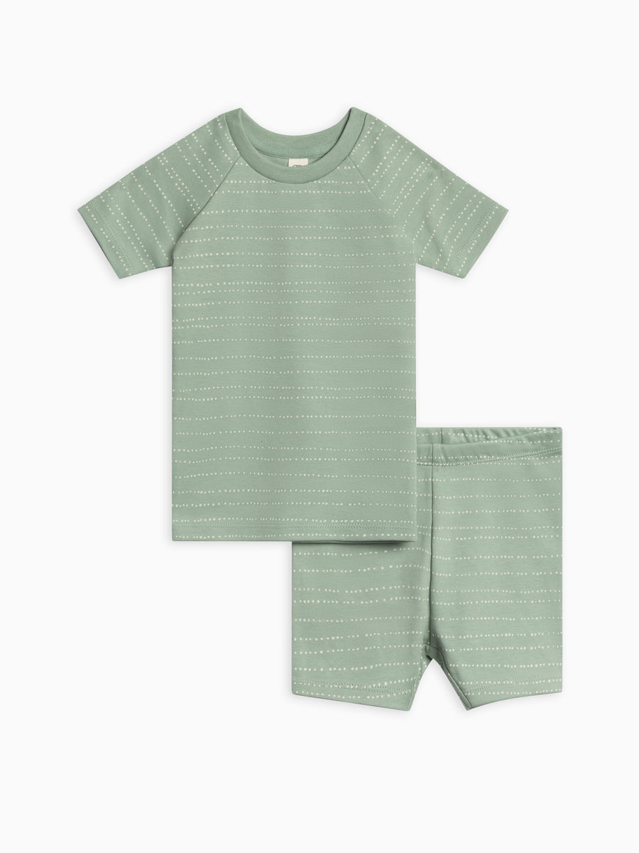 2-Piece Short Sleeve Jammie Set Baby-Kids : Jammie : Short Sleeves Colored Organics Organic Cotton Baby and Kids 2-Piece Short Sleeve Jammie Set