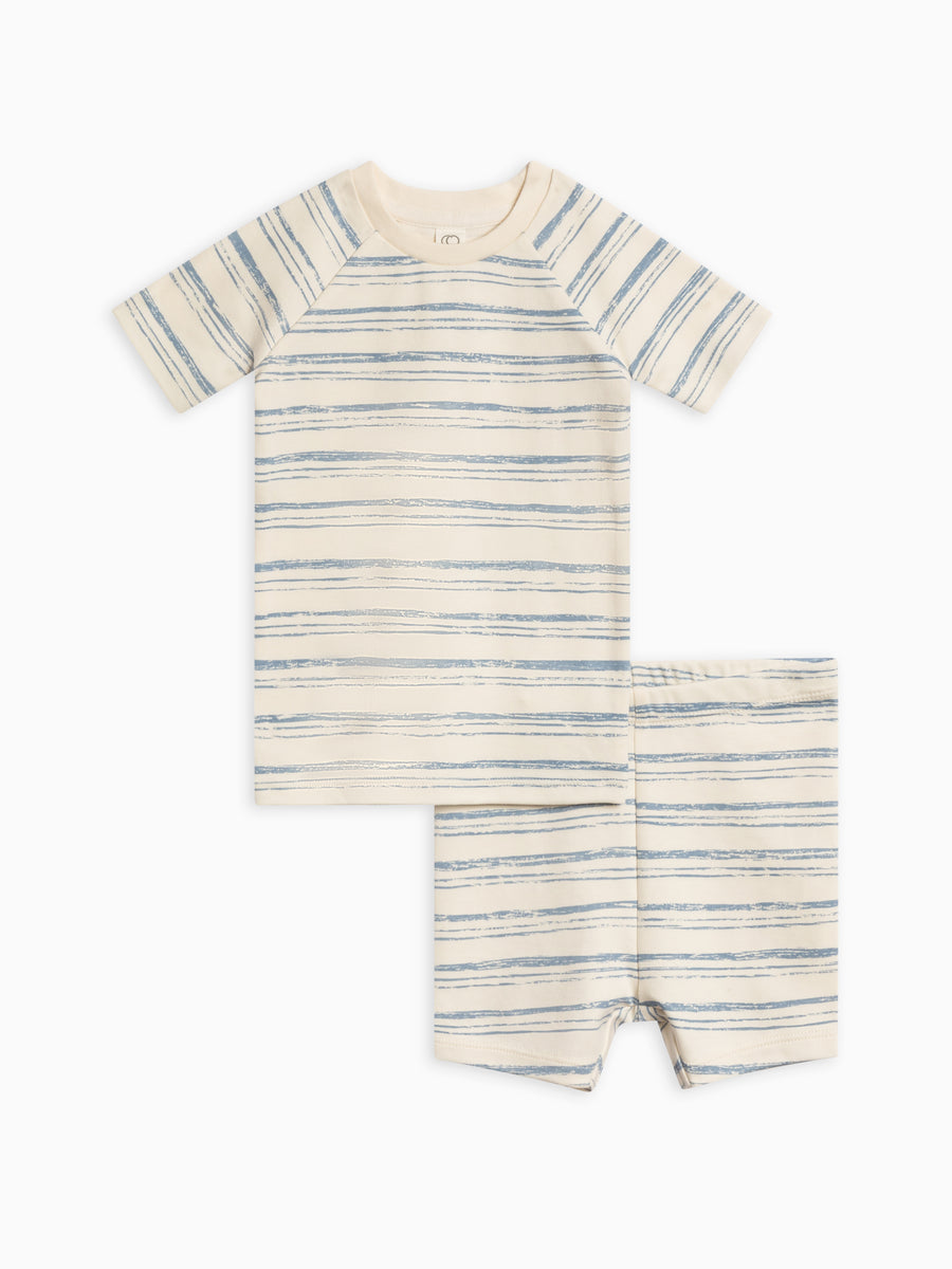 2-Piece Short Sleeve Jammie Set Baby-Kids : Jammie : Short Sleeves Colored Organics Organic Cotton Baby and Kids 2-Piece Short Sleeve Jammie Set