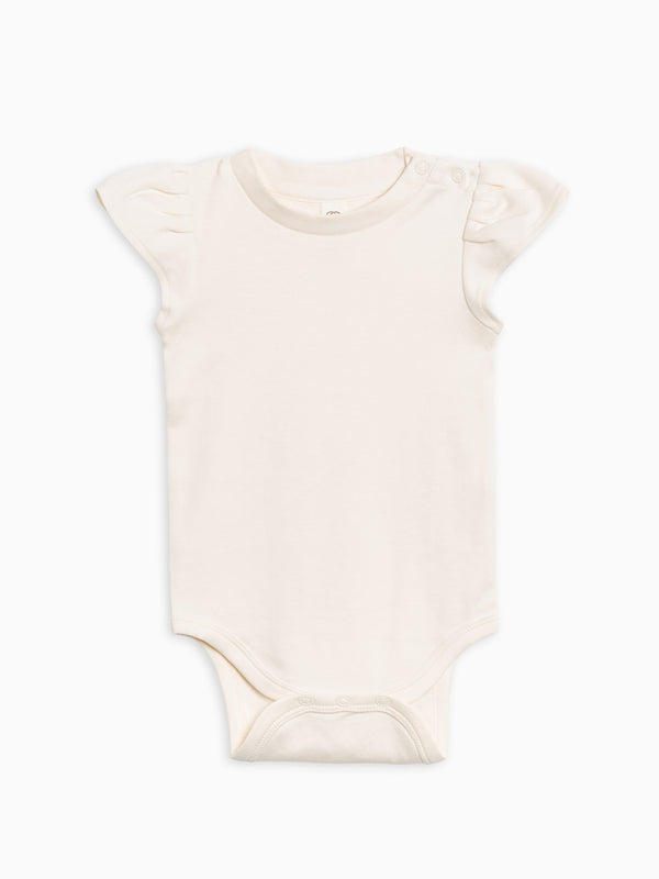 Pearl Petal Sleeve Bodysuit - Ivory