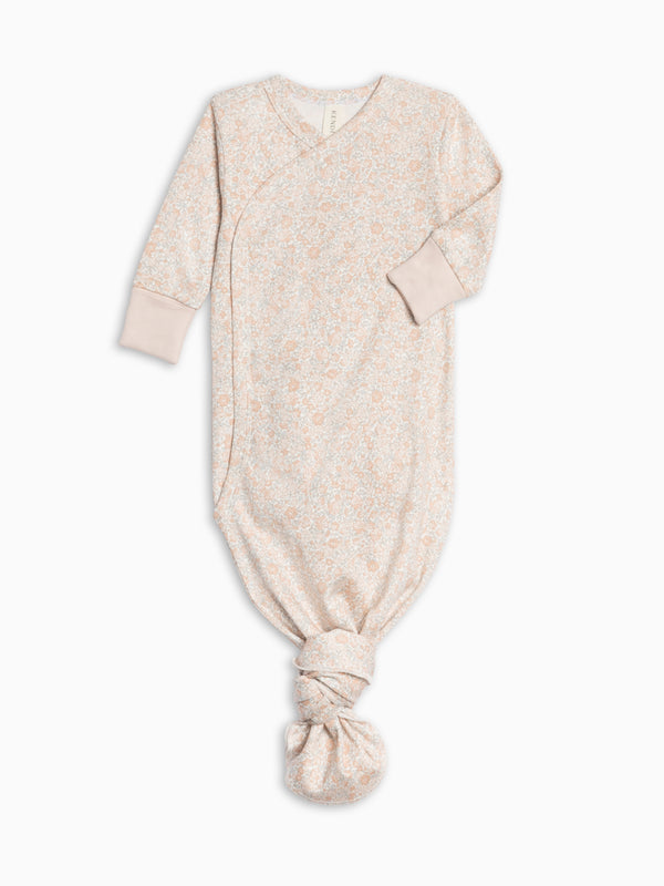 Indy Kimono Gown - Belmont Floral / Powder + Shell