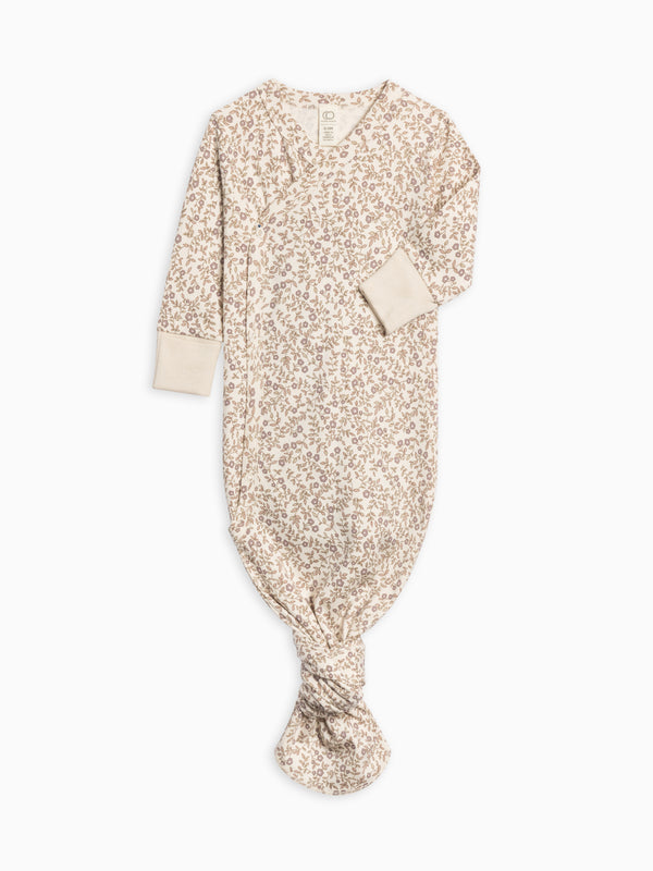 Indy Kimono Gown Baby : One Pieces : Gowns : Long Sleeves Colored Organics Organic Cotton Indy Kimono Gown for Newborn and Baby - Girl & Boy