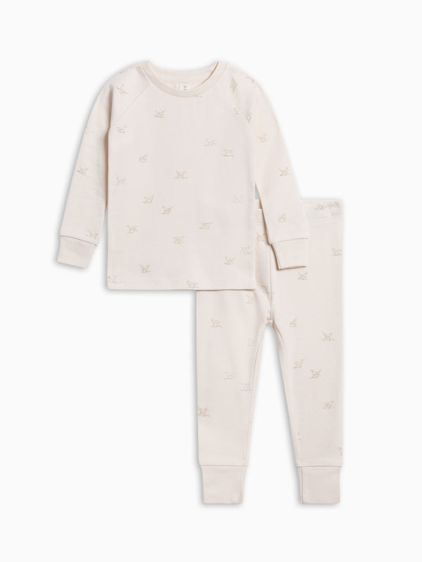 2 Piece Long Sleeve Jammie Set - Field Dog