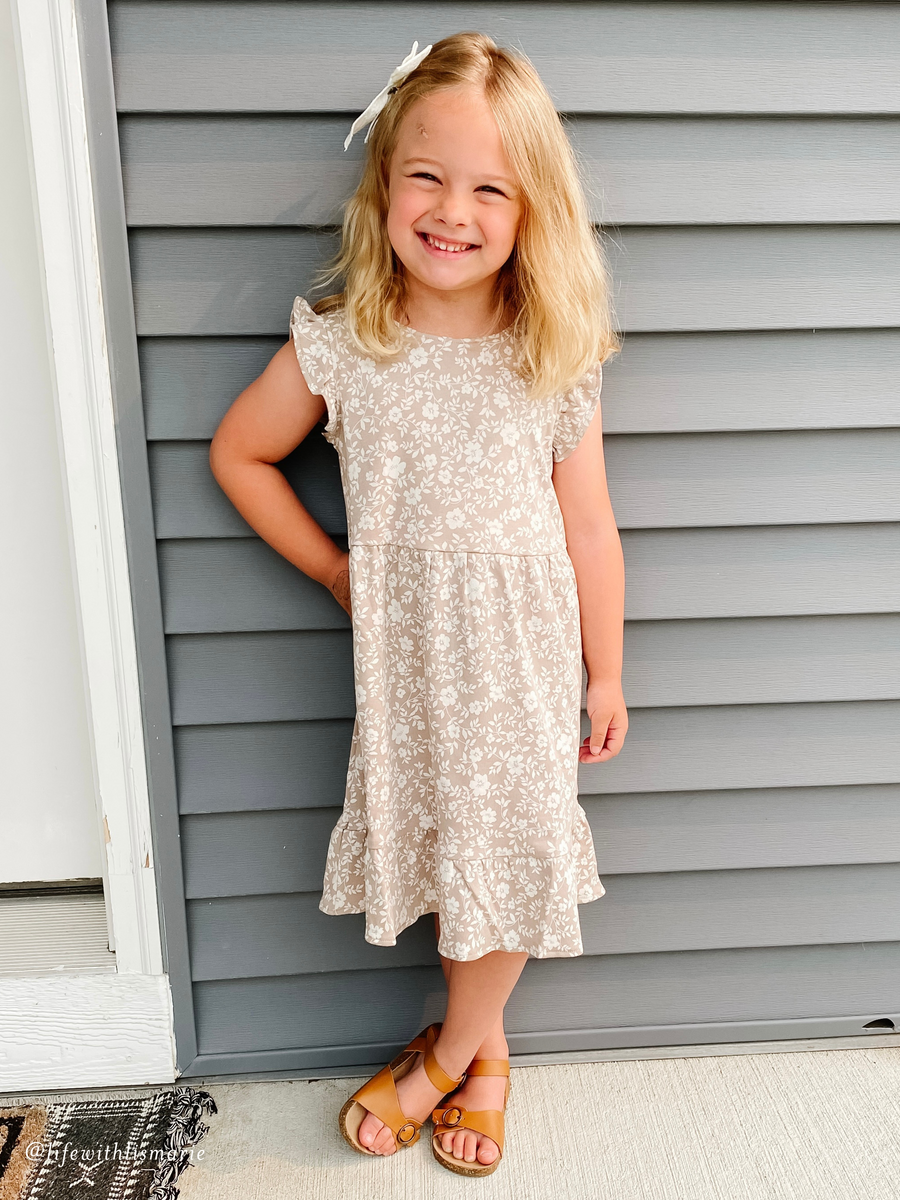 Tilly Tiered Dress Baby-Kids : Dresses : Short Sleeves Colored Organics Organic Cotton Baby and Kids Tilly Tiered Dress